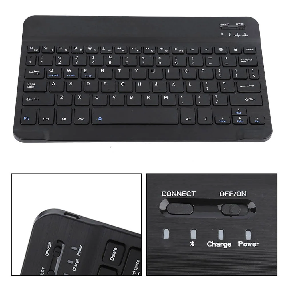 

20x12.5cm Wireless Bluetooth Keyboard Ultra Slim Multimedia for IOS Android Windows Tablet