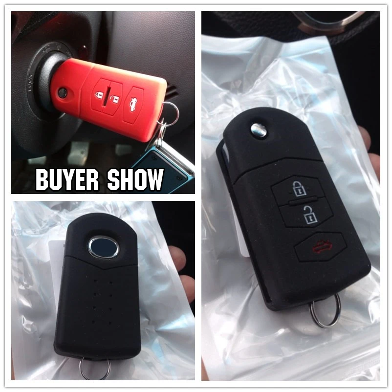 Подходит для Mazda 2 Demio 3 5 6 M5 CX7 CX9 RX8 MX5 MPV чехол ключей Fob оболочка держатель кнопки