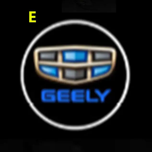E Для Geely Emgrand 7 EC7 EC715 EC718 Emgrand7 E7, EC7-RV EC715-RV EC718-RV, EV, пригласительные огни в дверь автомобиля светильник Ghost Shadow светильник - Испускаемый цвет: E