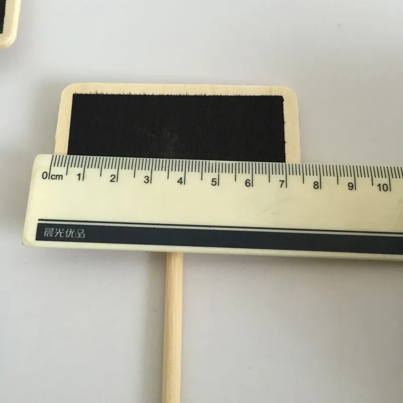 100 шт./лот D7.5* H25CM садовые бирки Маркеры детские этикетки для растений деревянные Тэги с доской SF-155