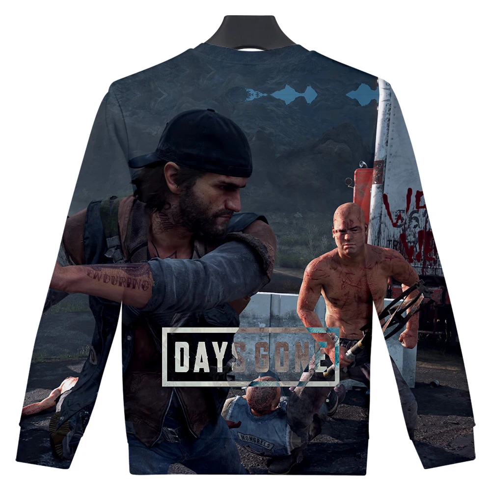 Модные days gone толстовка мужская Круглый воротник с длинными рукавами Толстовка days gone игры Harajuku топ с принтом в стиле хип-хоп толстовка