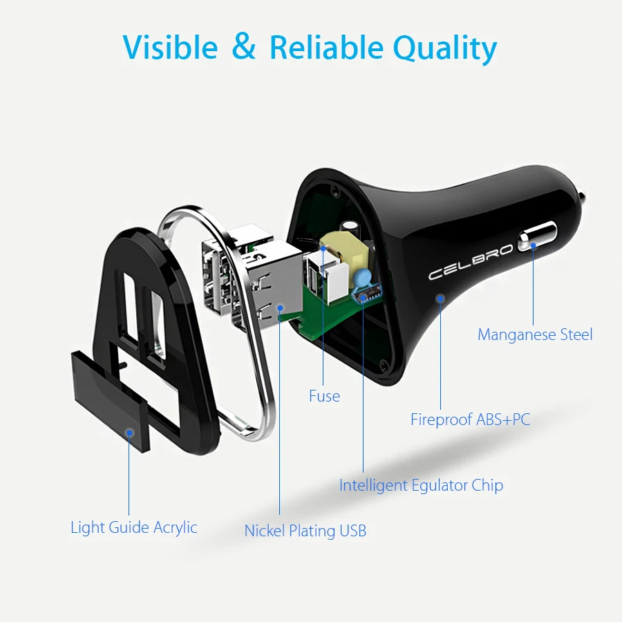Автомобильное зарядное устройство для телефона с двумя мини USB адаптер 2 портами