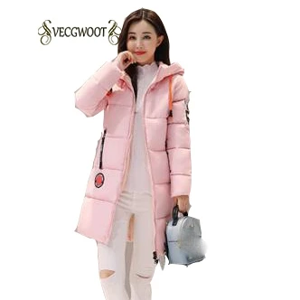 Новинка зимы 2020 женская тонкая хлопковая куртка с модным принтом большой размер