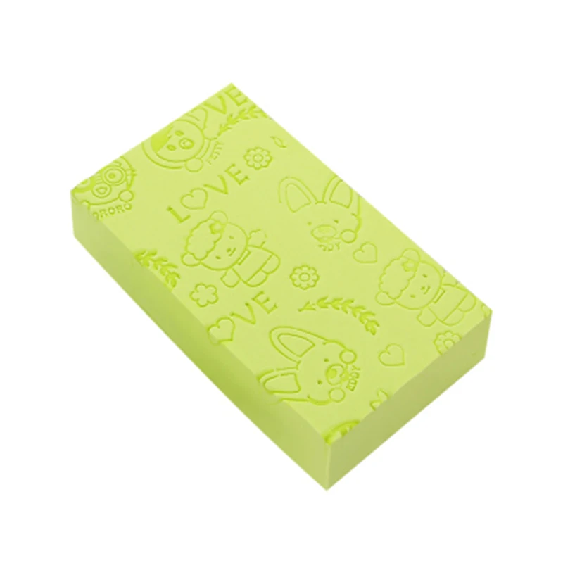 Printed Green Губка для ванны с принтом, скраб для душа, детская губка для чистки лица, губка для чистки тела для взрослых, губка для спа-ванны, 1 шт., шарик для ванны - Цвет: Printed Green