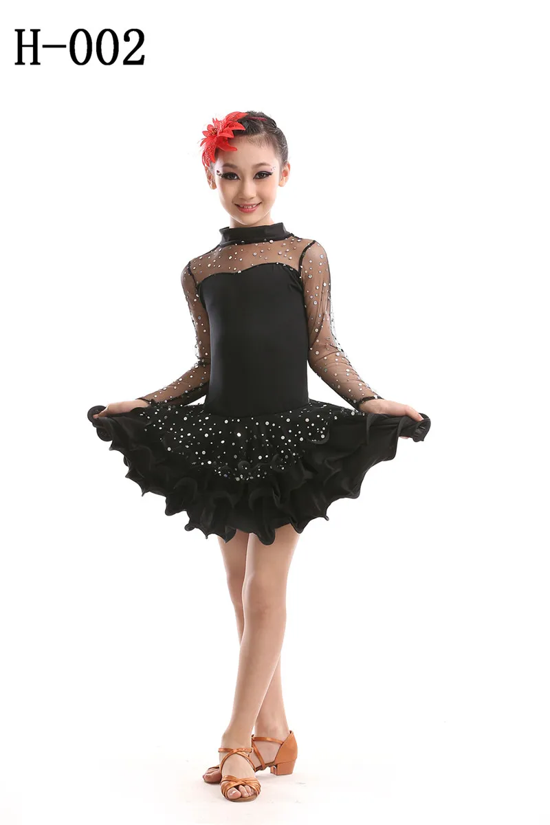 Новинка 2015 года Пикантная одежда для латинских танцев Кружевные Детские бальные