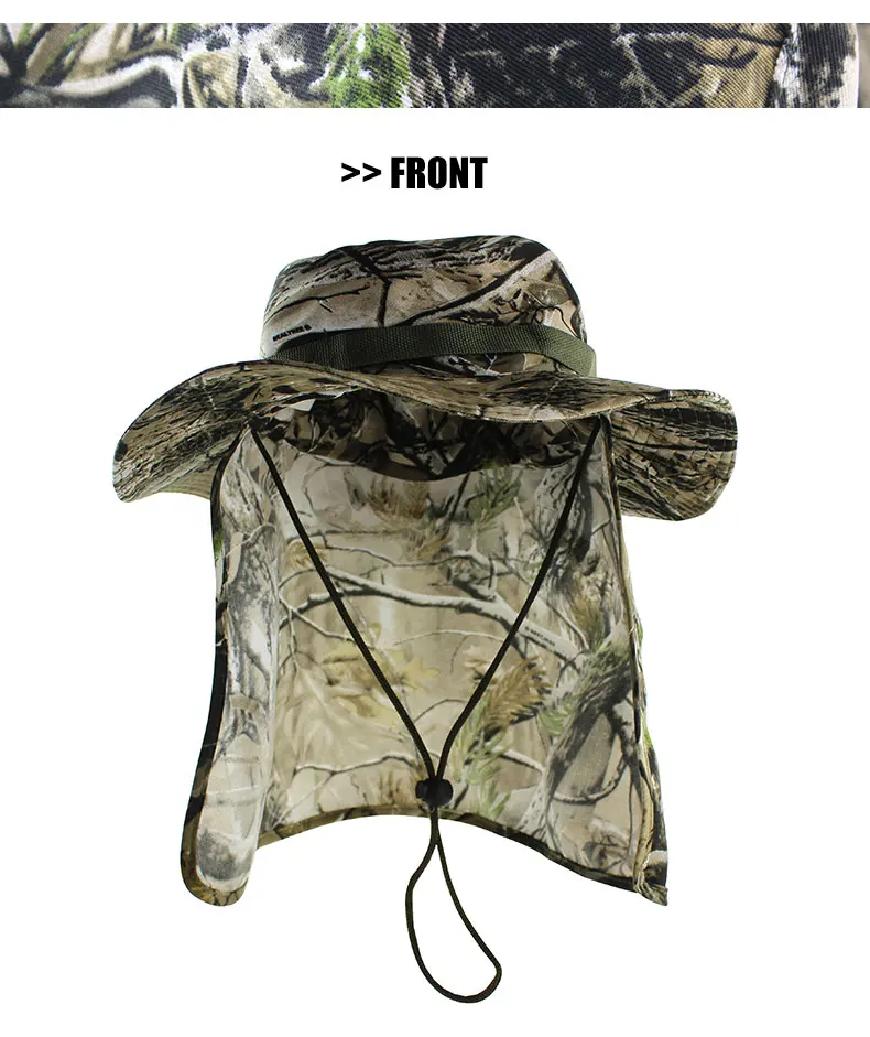 Тактические камуфляжные шапки Boonie, непальская Кепка, шапка-ведро, Военная Мужская армейская Военная Кепка для пешего туризма, рыбалки, с закрылками, UV UPF50