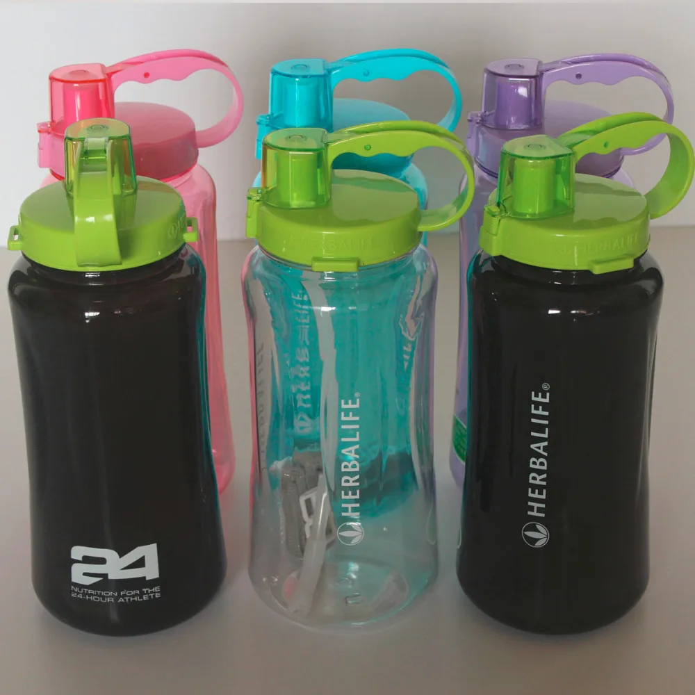 Новая пластиковая бутылка для воды Herbalife ярких цветов 2000 мл фиолетовая розовая