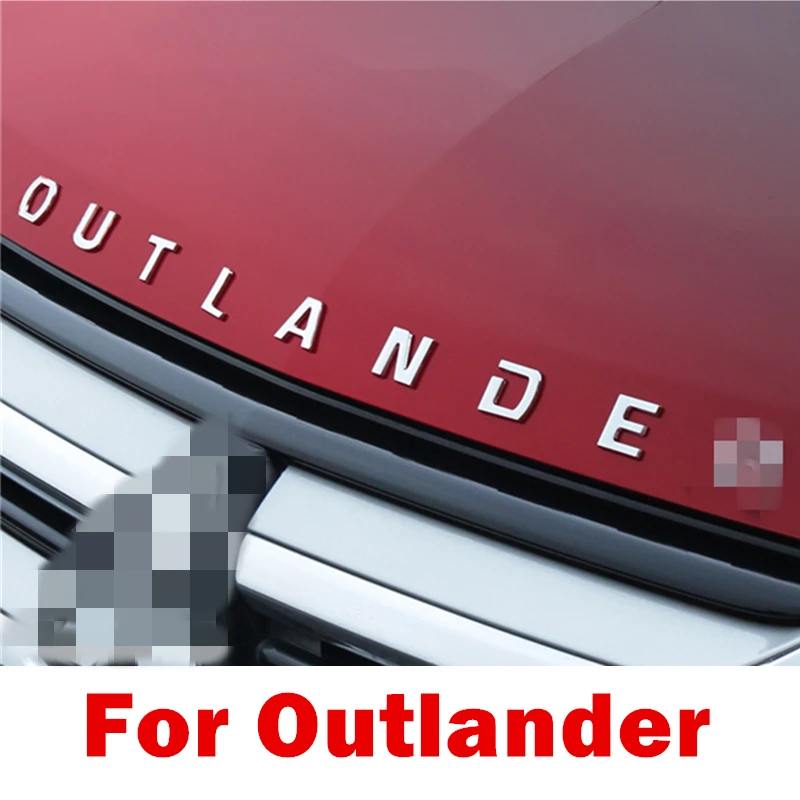 Автомобильные аксессуары из нержавеющей стали для Outlander Word 3D стикер Mitsubishi 2013 2014