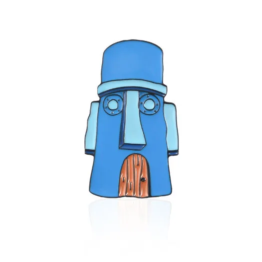Style 2 GDHY Мультфильм спанч Боб серии Броши анимация ананас хижина осьминог, море звезды Барнакл мальчик эмаль булавки Кнопка значок для детей - Окраска металла: Style 2