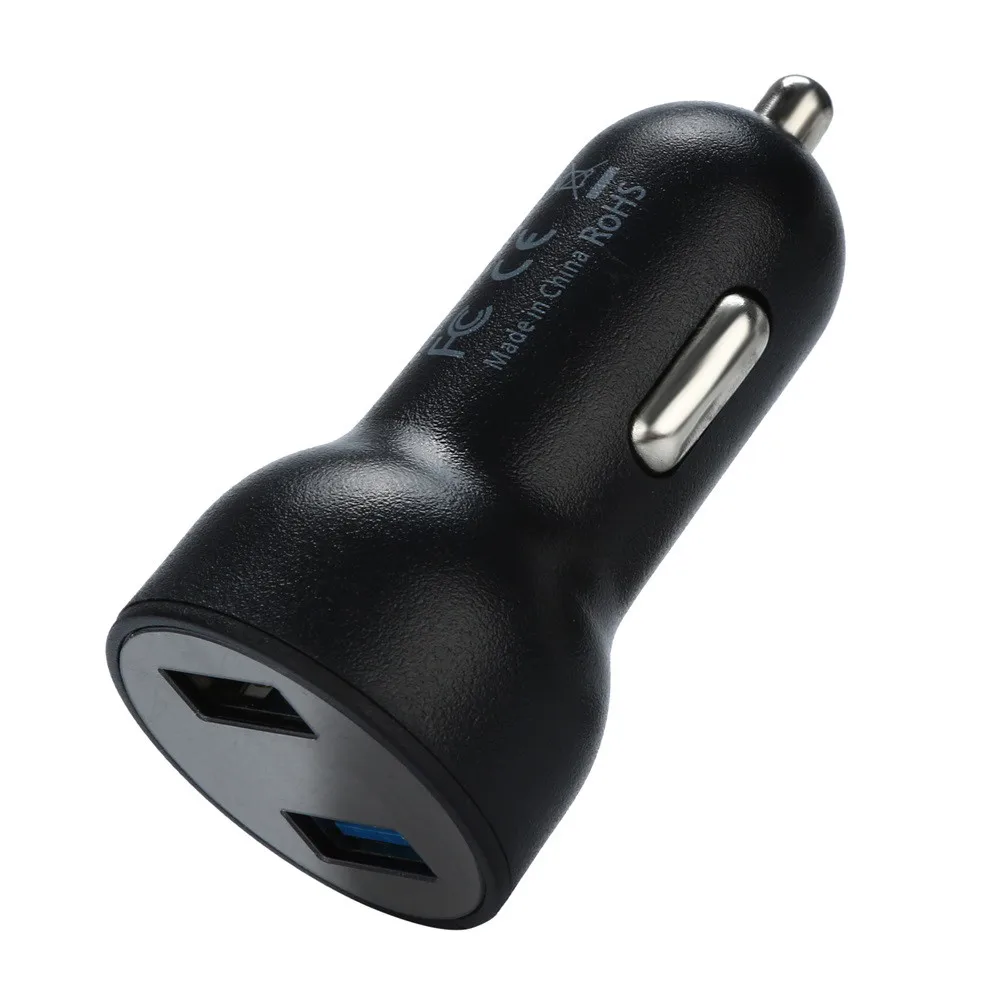 Франшиза 2019 2.1A двойной USB Автомобильное зарядное устройство 2 порта ЖК дисплей 12
