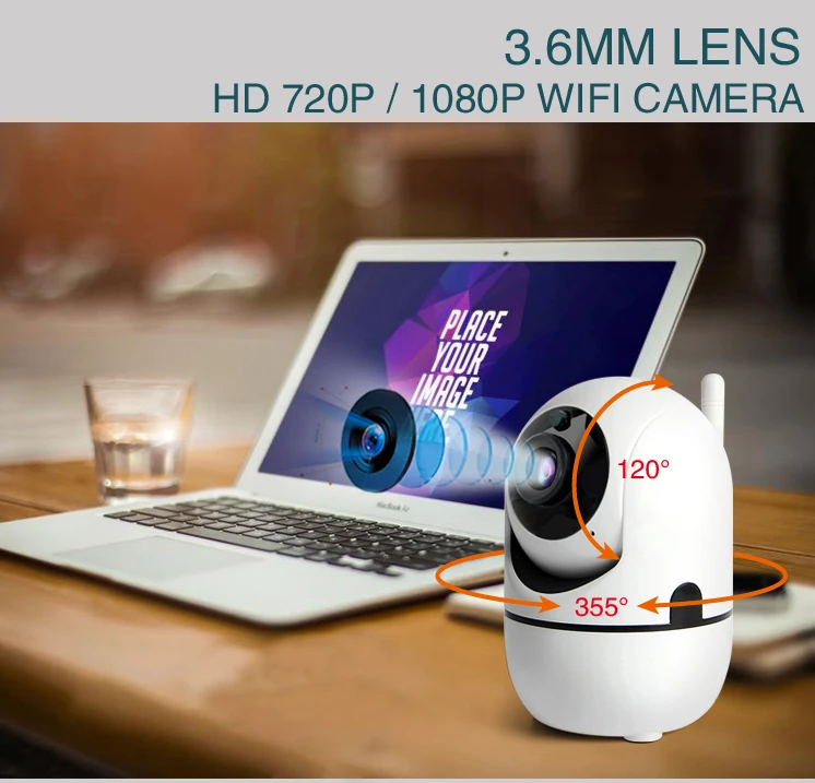 HD 1080 P Облако IP Камера 720 Беспроводной Intelligent Auto Tracking человека охранных сетевая
