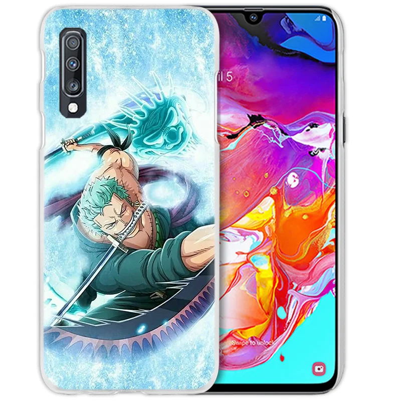 Чехол аниме для samsung Galaxy A50 A70 A20e A40 A30 A20 A10 A8 A6 Plus A9 A7 жесткий прозрачный чехол для телефона из поликарбоната Luff one piece