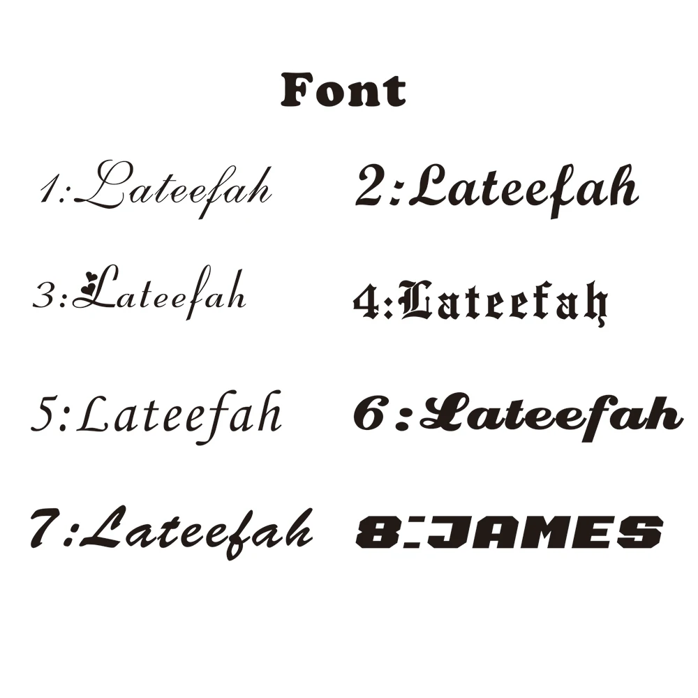 Lateefah Fashion Custom Gold Silvery Ring Bold Names Ring Word Name Couples Personality Double Name Rings Jewelry Birthday Gift