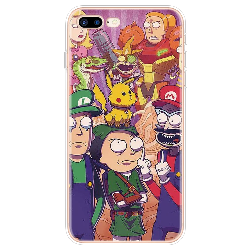 Чехол Rick And marty для iphone 7Plus для iphone X XS Max чехол для iphone 6S 6 7 8 Plus Мягкий чехол из ТПУ для iphone XR 11 Pro Max