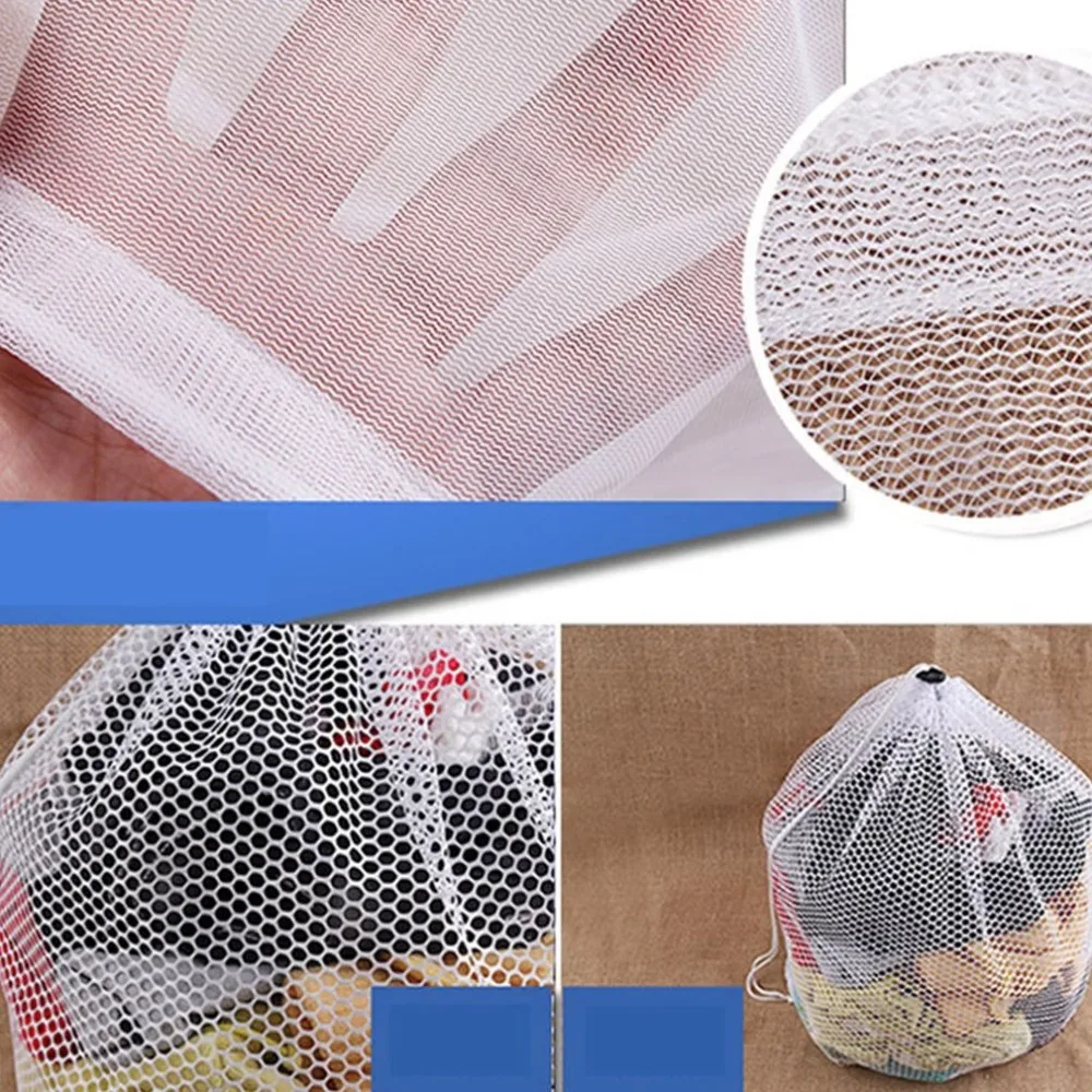 Мешки для стирки с сеткой и шнурком сетчатый мешок стиральной машины защитный