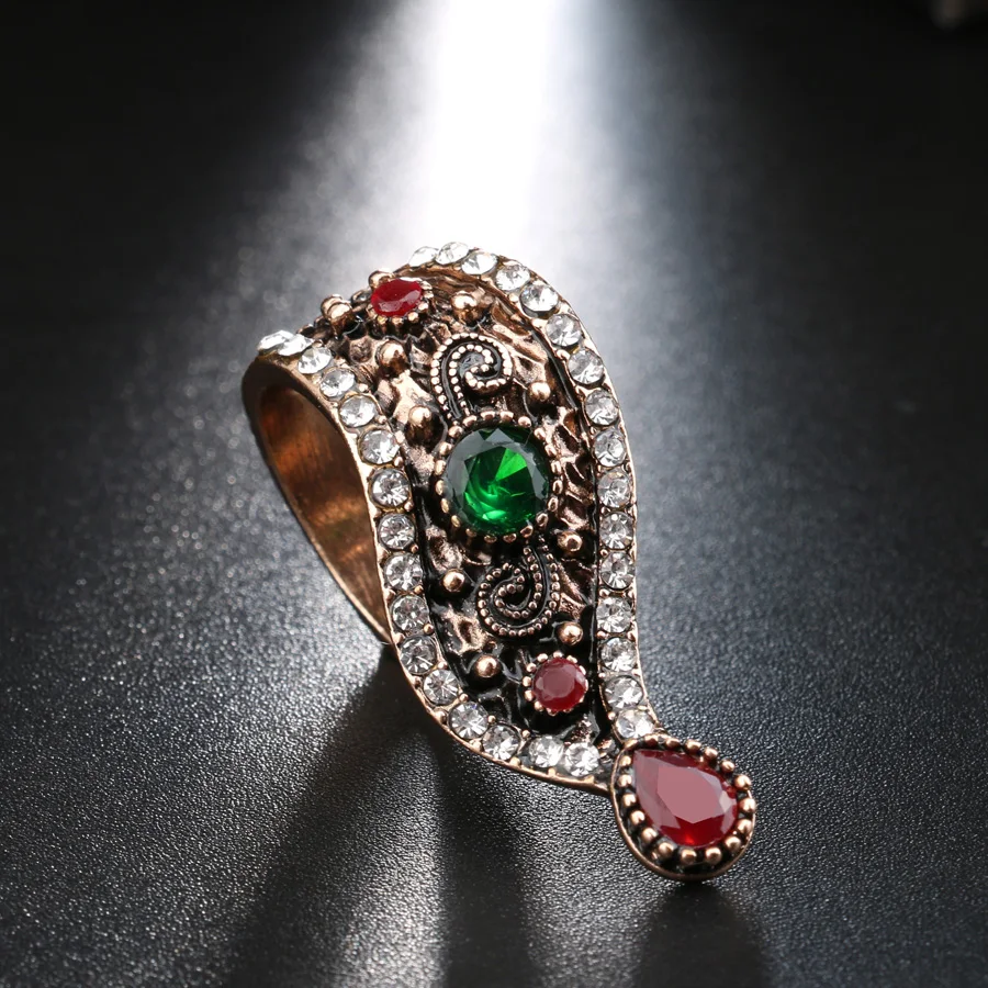 Популярные турецкие ювелирные изделия Kinel античные кольца для женщин Уникальный