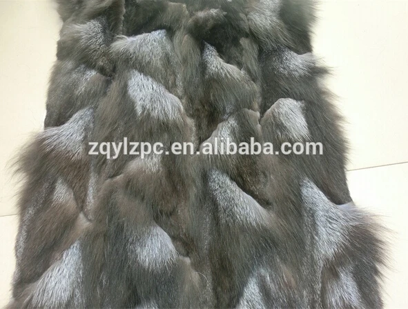 

Genuine silver fox fur blanket/ fox fur plates