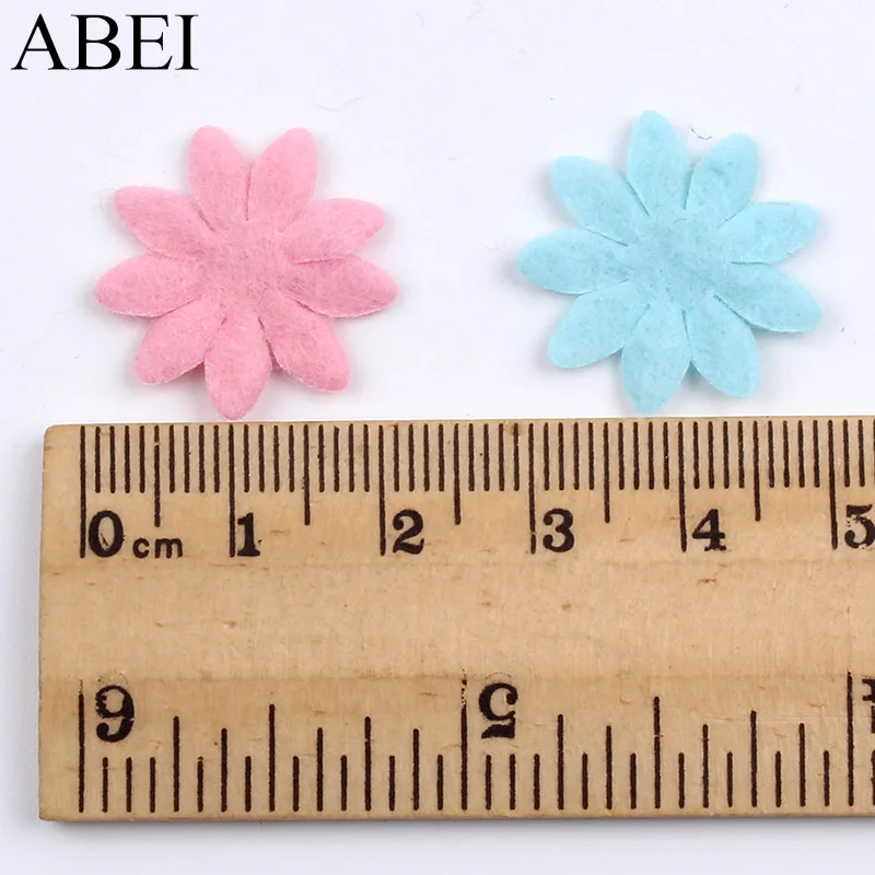 200 шт./лот палка на цветок патч Войлок Ткань Патчи аксессуары Flet колодки для