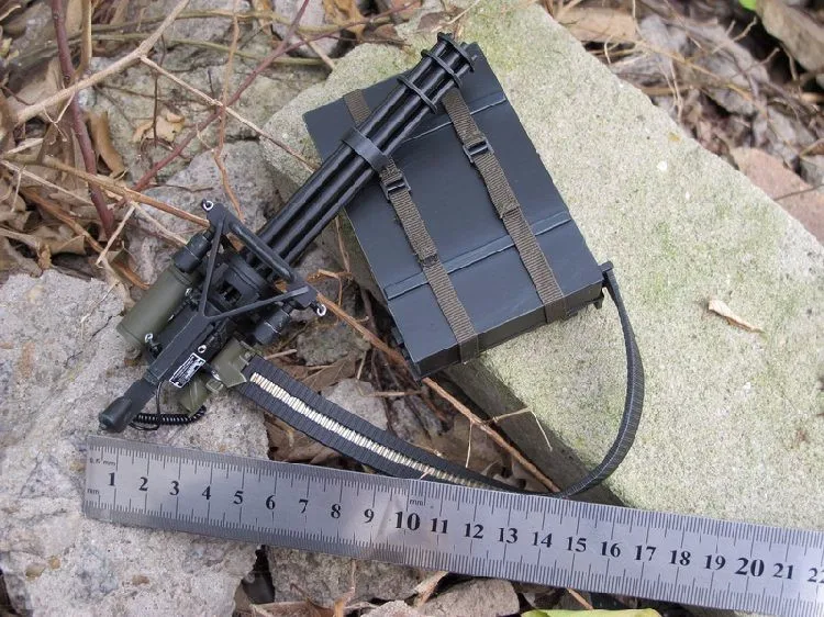 1:6 масштаб оружие пулемет Гатлинга M134 Пластик Модель Рисунок аксессуар для 1" Экшн фигурки куклы, не включает куклу и другие
