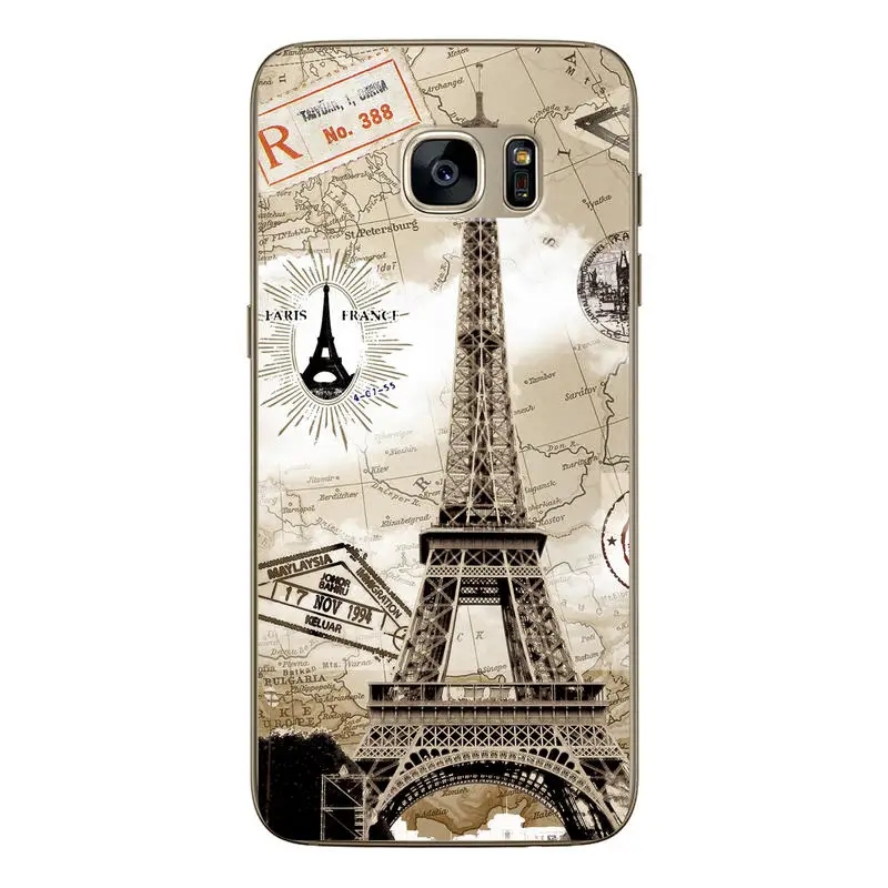 Case For Samsung Galaxy S7 SM-G9300 Phone Protective Back Cover Tiger Wolf Drawing Design Edge |