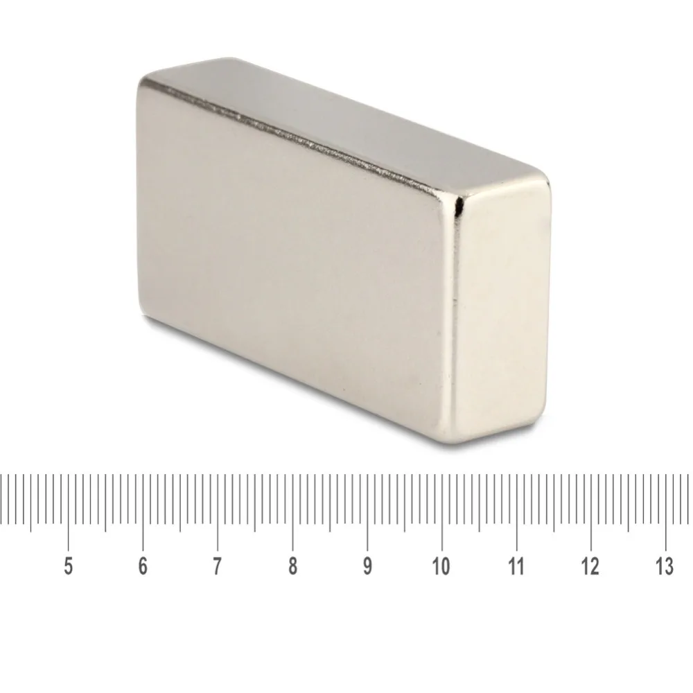 OMO Magnetics 2 шт. сильные блочные кубовидные магниты 40x20x10 мм Редкоземельные