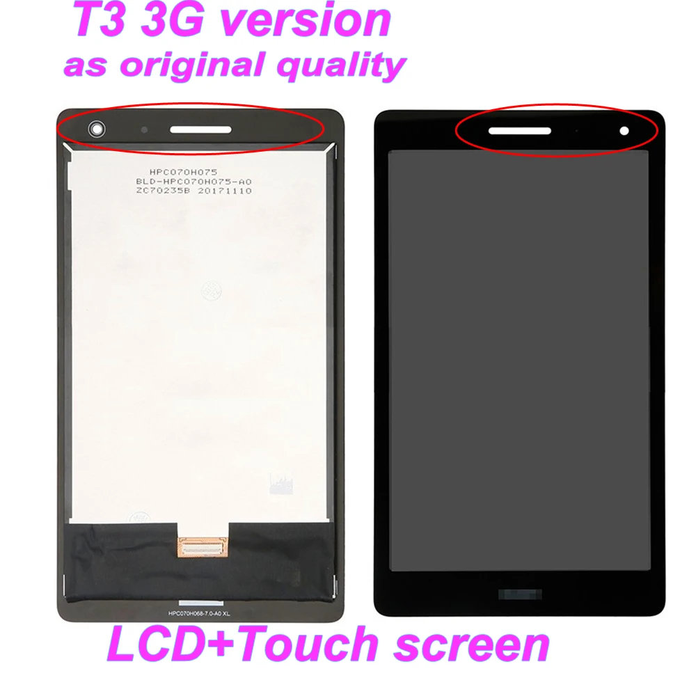 Оригинальный ЖК-дисплей 7 0 дюйма для Huawei Mediapad T3 3g или wifi BG2-W09 BG2-U01 BG2-U03 сенсорный