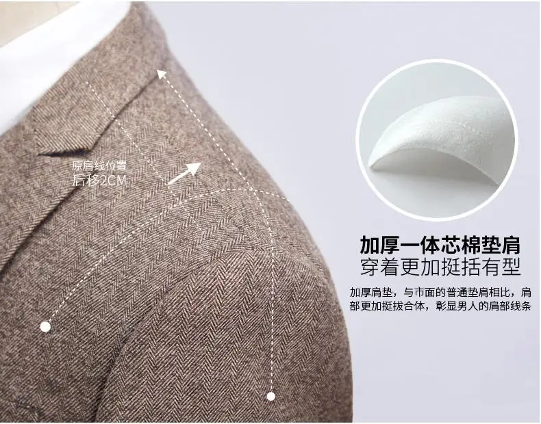 Стиль мужской костюм однобортный шерстяной костюм для мужчин Slim Fit деловое свадебное платье мужские классические костюмы полный размер костюм Homme