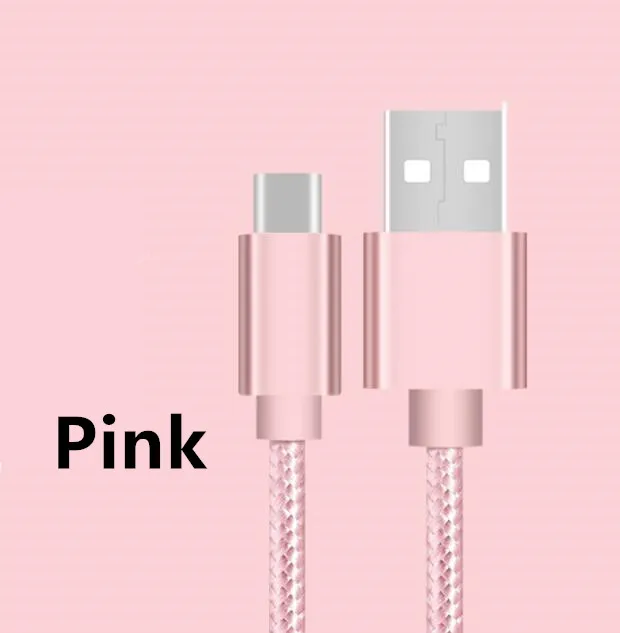 Черный usb type C USB-C Быстрая зарядка данных USB для sony Xperia XZ XZS XZ1 XZ2 Premium sony X Compact R1 XA1 Plus XA2 Ultra L1 L2 - Цвет: Розовый