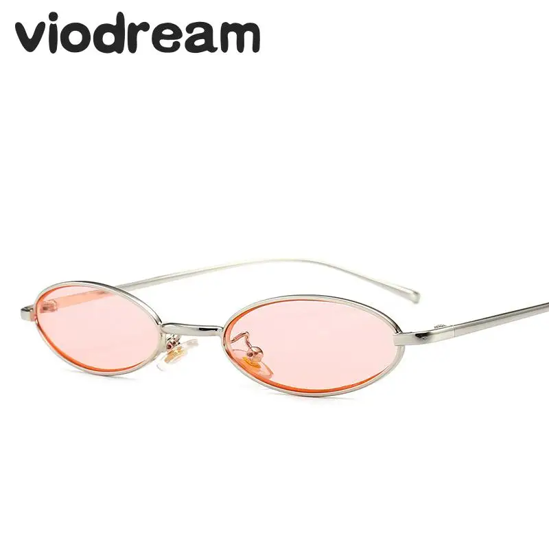 Viodream новые металлические маленькие овальные оправы морской цвет Мужские и