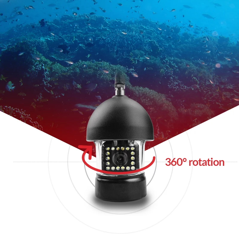 Erchang оригинальный 30 м подводный рыболокатор Поворот на 360 градусов CCD рыболовная