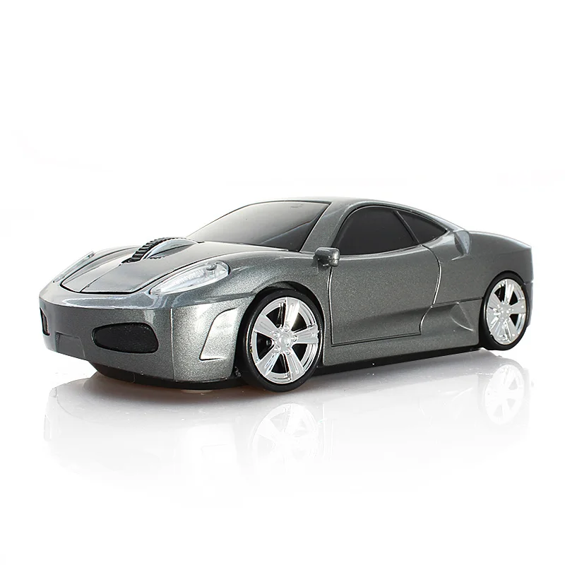 CHYI классная Беспроводная 3D Автомобильная мышь 1200 dpi, оптическая игровая мышь, USB компьютерная мышь для геймера, ПК, настольного ноутбука для детей - Цвет: Серый