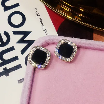 S925 Серебряная игла простой гвоздь для ушей женский темперамент Корейская