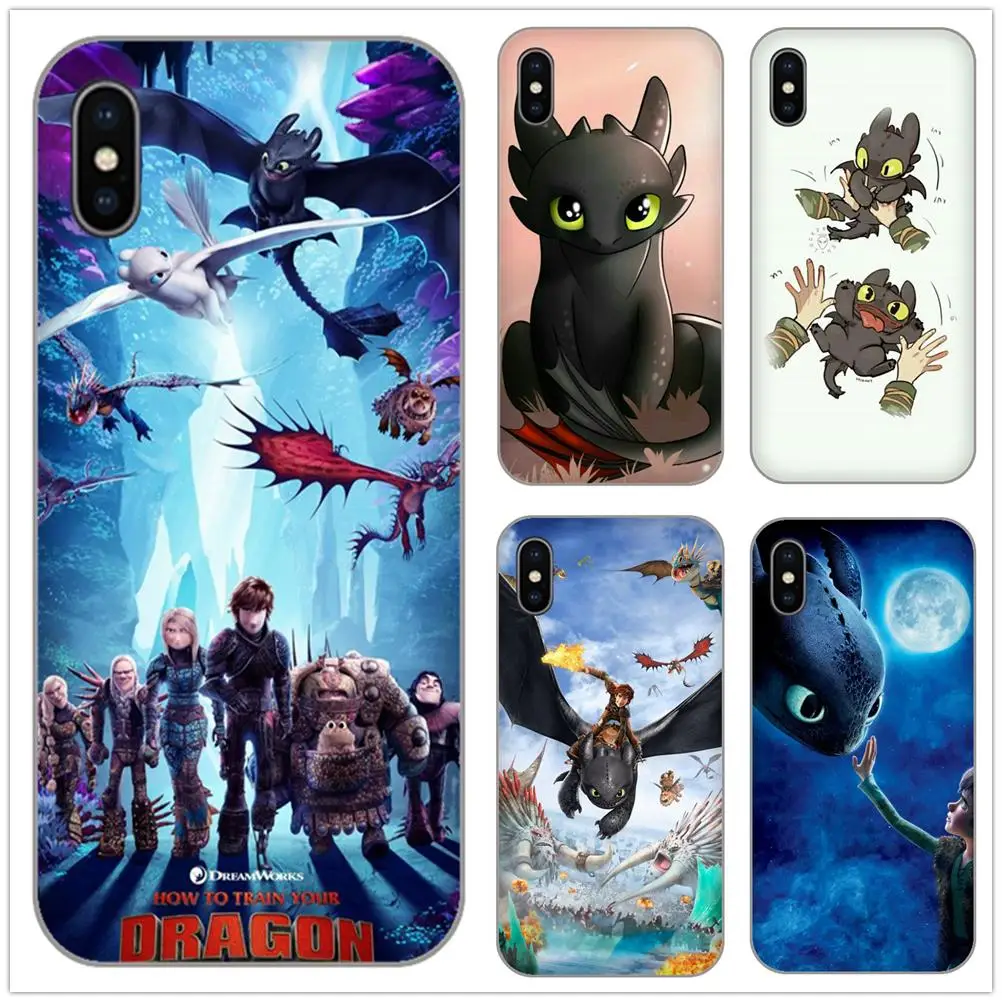 Soft TPU Silicone Mobile Phone Cases Cover for iPhone X XR XS Max 10 7 6 6s 8 Plus 4 5 5S SE 5C How To Train Your Dragon 3 |