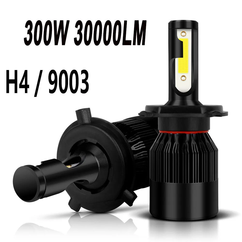 Kongyide автомобильный светильник 300W 9003 H4 Светодиодные Автомобильные фары 30000LM 6000 К комбо высокий низкий пучок Dropship 19M16