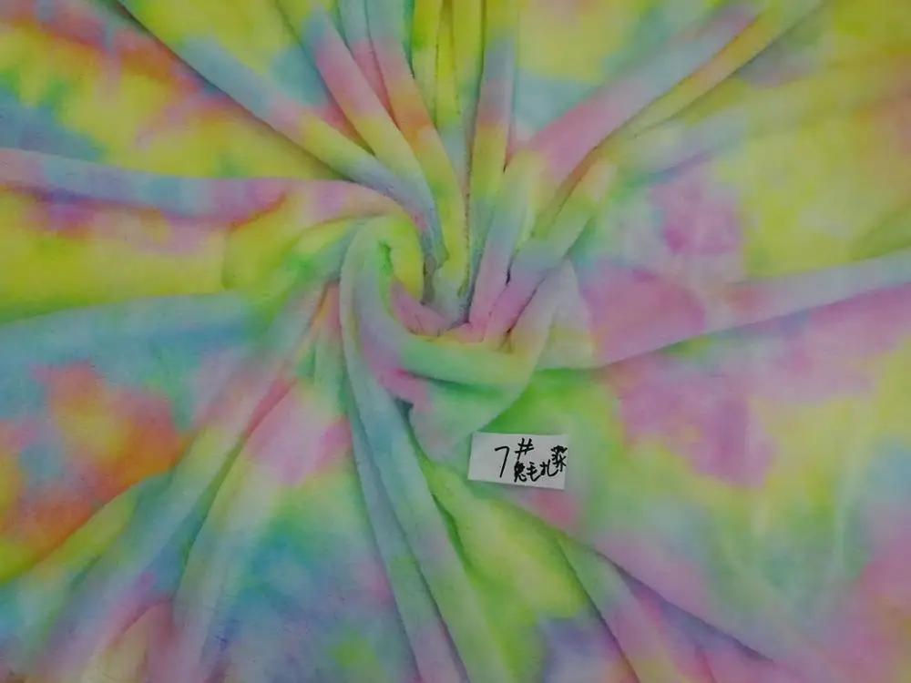 10 ммраббит для крашения волос цветная Радужная напечатанная ткань игрушек сумок