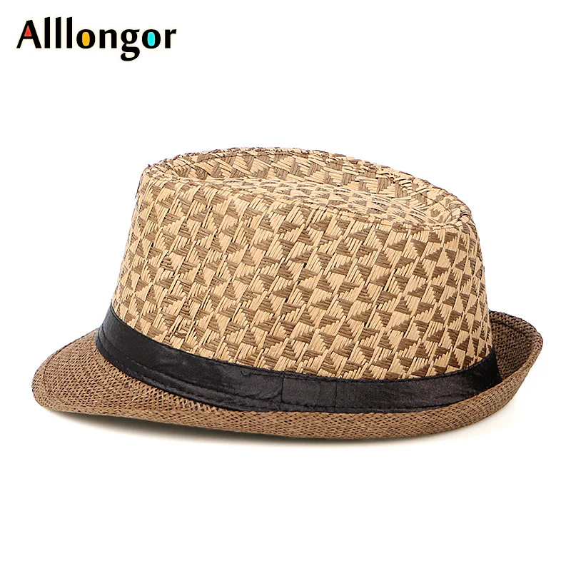Мода лето Chapeu Homme ковбойские шляпы с клетчатым принтом Панама соломенная шляпа мужская кепка Панама gorro hombre джазовая шляпа