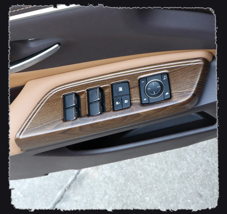 Lsrtw2017 abs цвета бамбука автомобиль для панели управления окон планки для lexus es200 es260 es300h 2012