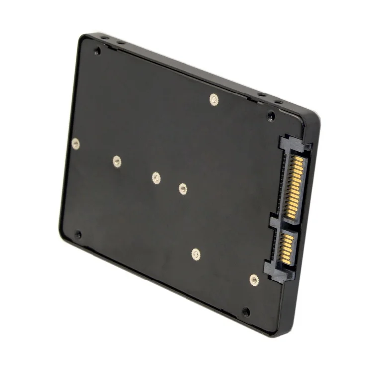 B + M Key Socket 2 M.2 NGFF (SATA) SSD к адаптеру 5 SATA адаптер для карты с черным металлическим