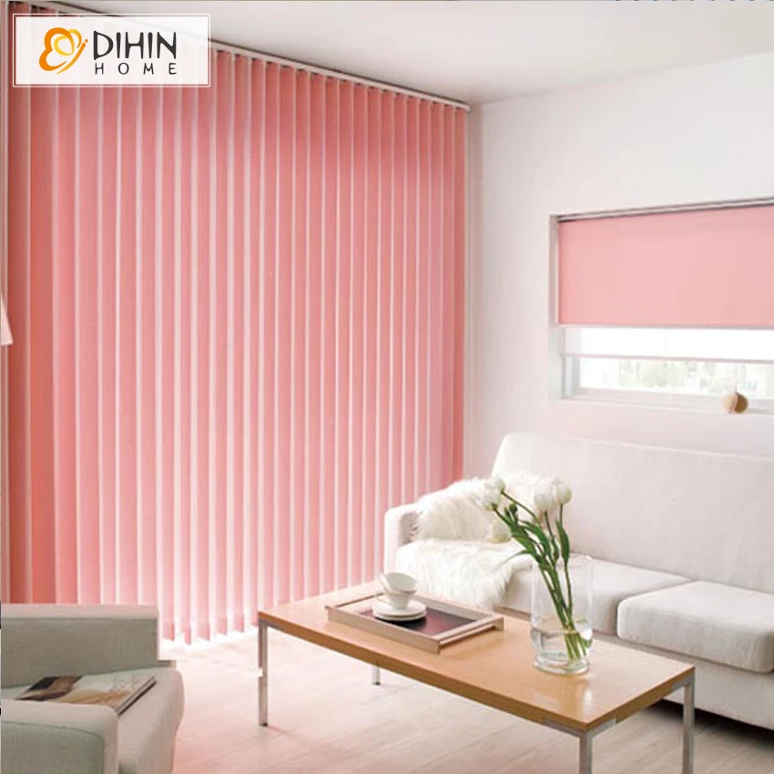 Современные модные вертикальные жалюзи DIHIN HOME из полосатой ткани для окна
