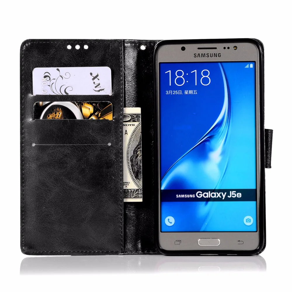 Модный чехол бумажник для Samsung Galaxy J1 J3 J5 J7 2016 J120 J310 J510 J710 телефона с подставкой в