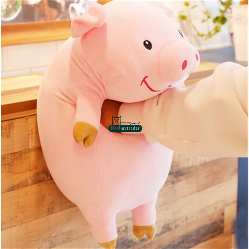 

Dorimytrader Big Soft Piggy Plush Toys Giant 35inch Kawaii Stuffed Animal Pig Pillow Doll for Children Gift 90cm Xmas Present