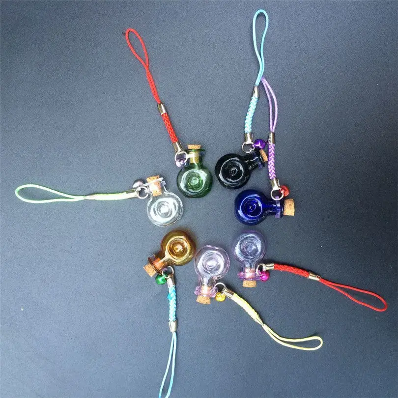 Мини стеклянные XO подвески в форме бутылочек с цепочкой маленькие бутылки