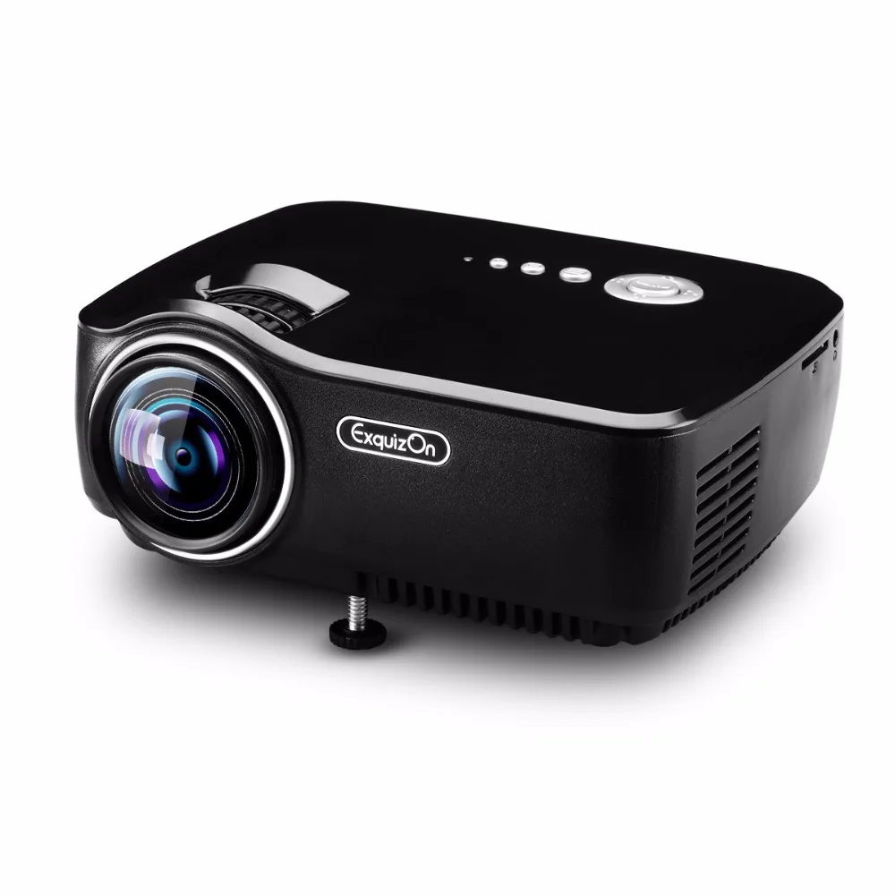 Exquizon GP70 1800 люмен Мини ЖК дисплей проектор Портативный Дизайн аналоговый ТВ AV