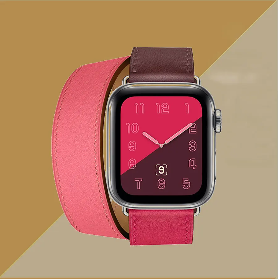 Ремешок для Apple watch band 44 мм 40 мм iwatch series 4 3 2 band 42 мм 38 мм Натуральная кожа один тур наручные браслеты аксессуары