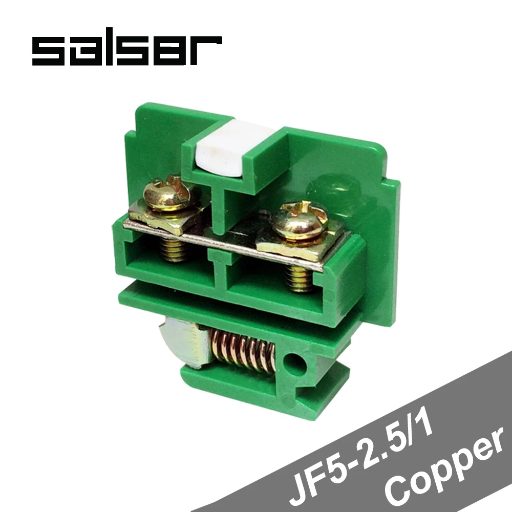 (50 шт.) JF5 2.5/1 Медные клеммные блоки 25A/1P 660V универсальный соответствующий