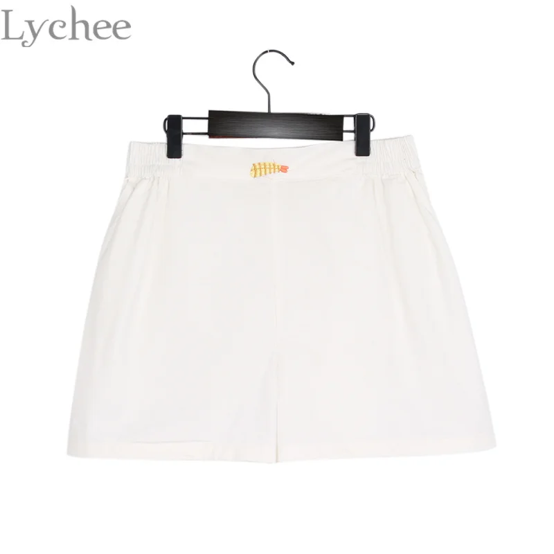 Шорты Lychee женские в Корейском стиле летние повседневные свободные короткие