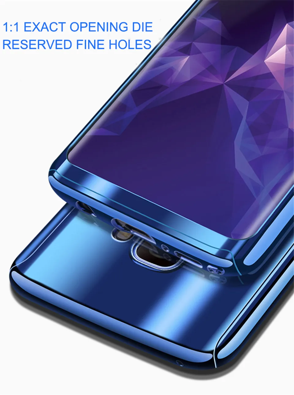 Жесткий чехол на 360 градусов из поликарбоната для samsung Galaxy S10 S9 S8 Plus S10E S7Edge с зеркальным покрытием для samsung A5 A7