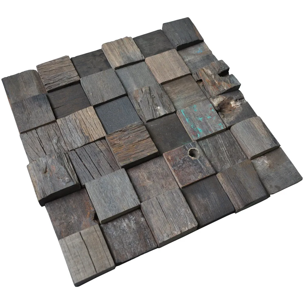 Переработанная древесина настенная плитка древняя лодка деревянные панели