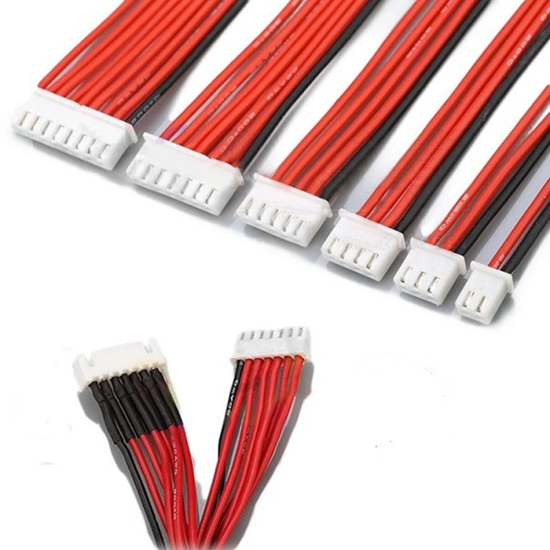 Зарядное устройство для батарей Lipo силиконовый кабель удлинитель 2S 3Pin 3S 4Pin 4S 5Pin 6S