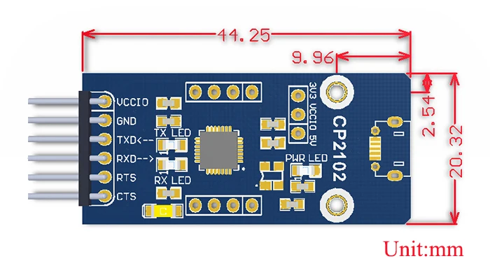 

CP2102 USB UART Board (micro) CP2102 USB micro connector Support Windows 7/Vista/Server 2003/XP/2000 CE